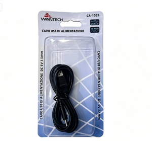 Cavo di Alimentazione USB Wintech CA-1025 (DC 5V, 3.5mm)