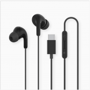 Auricolari Xiaomi Type-C Originali, audio stereo con microfono e controllo volume Nero