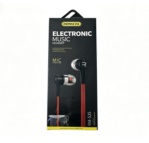 Cuffie Auricolari Remax RM-535 Rosso con Microfono