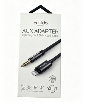 Cavo AUX Adattatore Yesido YAU17 (Lightning a 3.5mm, 1.2m)