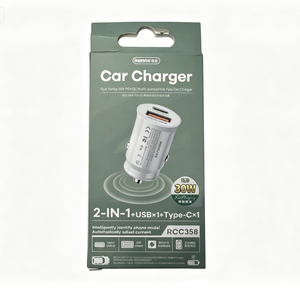Caricatore Auto 2-in-1 Remax RCC358 (30W, USB-A + USB-C)