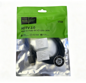 Cavo HDMI 2.0 Hoco US08 (4K Ultra HD, 2 Metri, Maschio-Maschio)