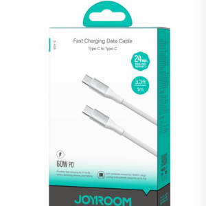 Cavo Joyroom USB-C a USB-C PD 60W 1m, ricarica rapida per smartphone e tablet