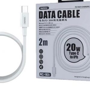 Cavo Remax Type-C a Lightning PD 20W 2m, ricarica rapida per iPhone