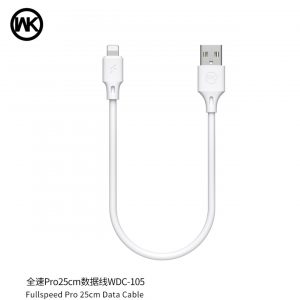 Cavo WK Fullspeed Pro USB-A a Lightning 25cm, corto e veloce per iPhone