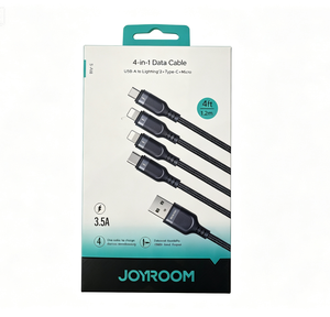 Cavo Dati e Ricarica 4-in-1 Joyroom (USB-A a 2x Lightning + USB-C + Micro USB, 3.5A, 1.2 Metri)