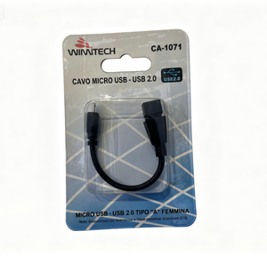 Adattatore Cavo Micro USB Maschio a USB-A Femmina Wimitech CA-1071 (USB 2.0)