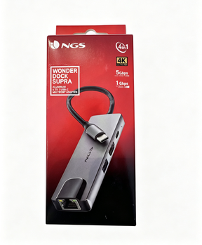 Adattatore Multiporta USB-C NGS Wonder Dock Supra 4-in-1